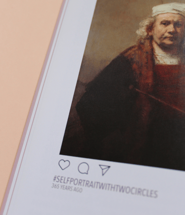 'Self portrait with two circles' by Rembrant