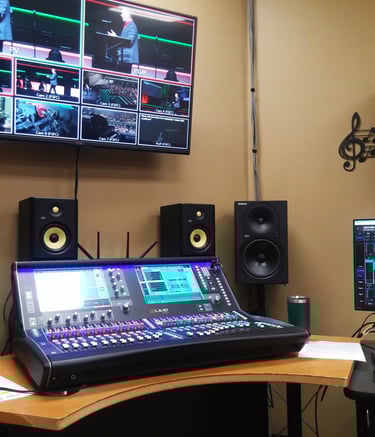 Live streaming audio setup.