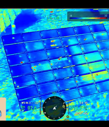dron imagen termica panel solar
