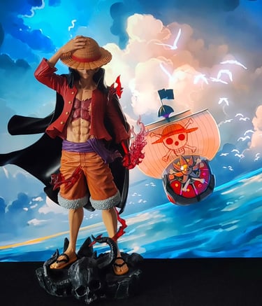 figurine resine fanart Luffy