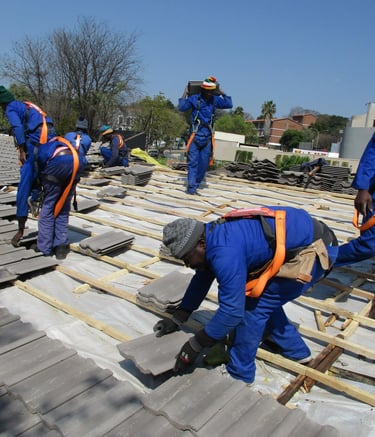 Roofing project, Sandton. Environmental Pro Construction