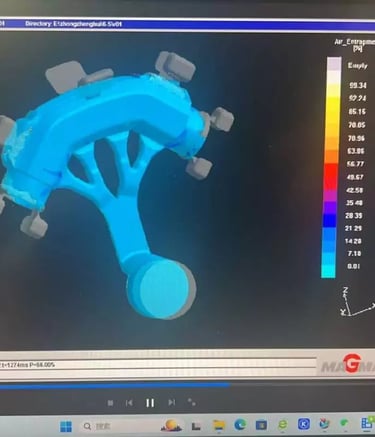 Predicting and analyzing the flow, filling, cooling, and solidification processes of plastic in mold