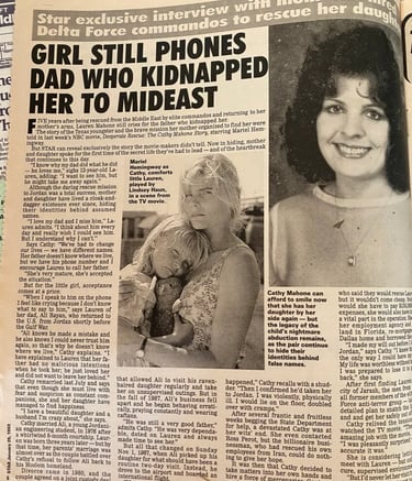 People Magazine Cathy Mahone Desperate Rescue Lauren Burns kidnapped