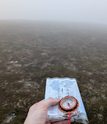 Map and compass navigation
