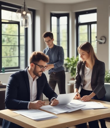 Happy family enjoying warm, energy-efficient home environment.