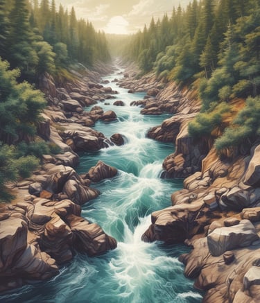 A team gathered outdoors, sharing ideas in a natural setting.