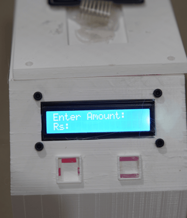 a white electronic device with a blue screen