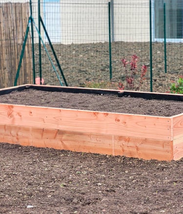 Carré potager en douglas
