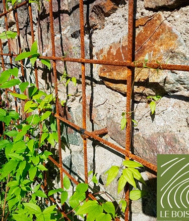 palissage en treillis soudé en fer brut