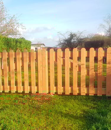 Portail sur mesure en douglas