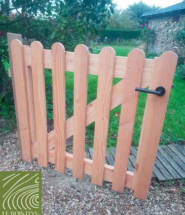 Portillon sur mesure en douglas