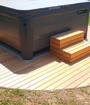 terrasse bois en robinier faux acacia