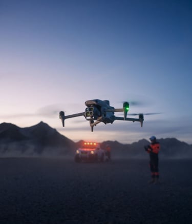 Image d'un drone en vol