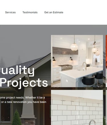 Humble Home Solutions website showing high quality home projects and renovations in Spokane and Cheney.