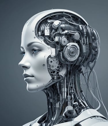 Graphic showing AI algorithms analyzing cybersecurity threats.