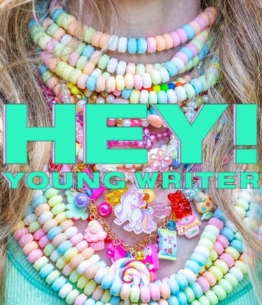 The cover of the Hey! Young Writer that Cole was published in.