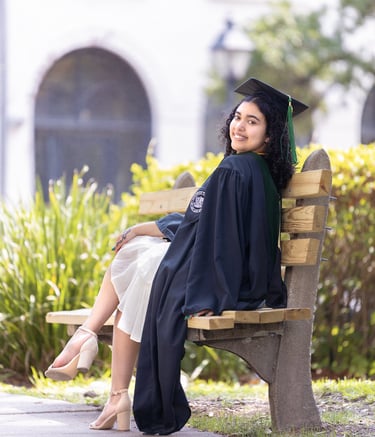Graduation photography session in Summerville South Carolina natural light