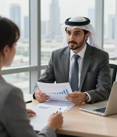 a man riding a skateboard down a street next to tall buildings