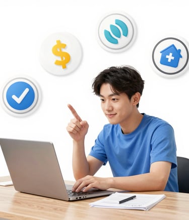 Close-up of hands typing code for an AI automation tool