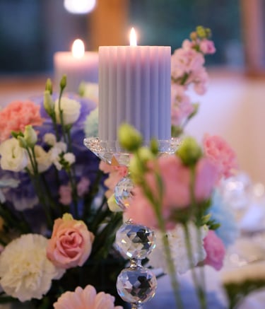 la bougie sublime une décoration de mariage