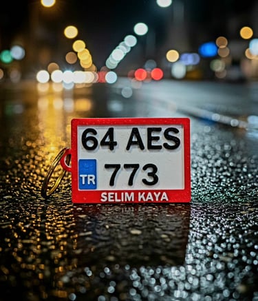 Anahtarlık, Plaka Anahtarlık, 3D Anahtarlık, Motosiklet