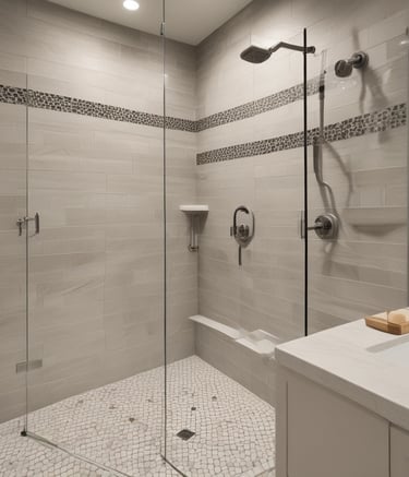 A beautifully renovated living room showcasing modern design.