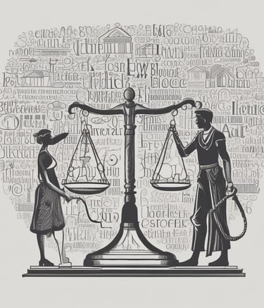 A close-up of a vintage law book with a gavel resting on top, set against a dark wooden background.