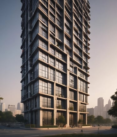 Close-up of a boundary marker showing plot dimensions and ownership details.