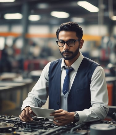 A detailed talent map showing industry experts across manufacturing sectors