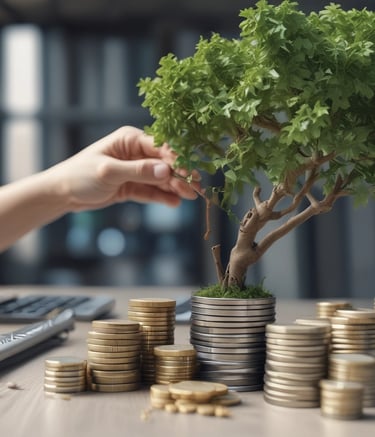 Volunteers planting trees in a community park to promote environmental health.
