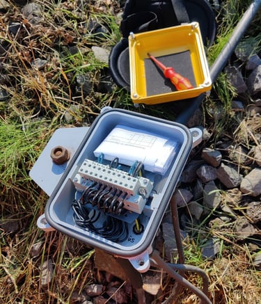 Instandsetzung eines defekten Signalkabelverteilers