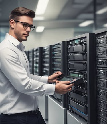 Dashboard showing real-time IT system performance metrics.