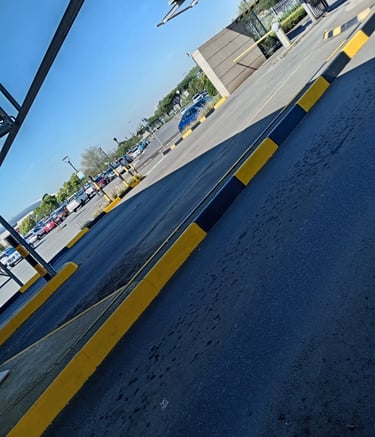 Road marking at umhlanga mall by madin maintenance