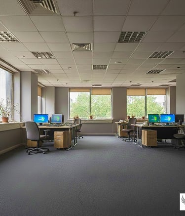 Loaux commerciaux restaurés  par P.S.Immo, après un dégat des eaux