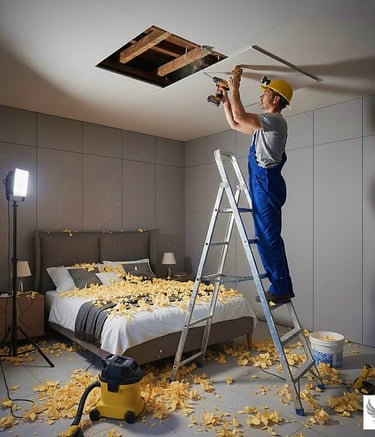 Réparation de sinistres au plafond par P.S.Immo