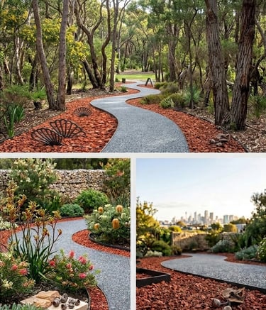 Sustainable permeable pathway construction with tree root-friendly paving technology in Melbourne Vi