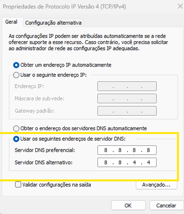 Servidores DNS do Google