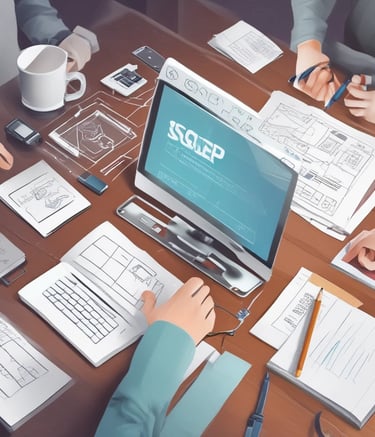 Screenshot of a sleek, responsive business website homepage.