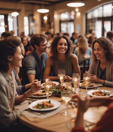 A peaceful counseling session with soft lighting and calming decor.