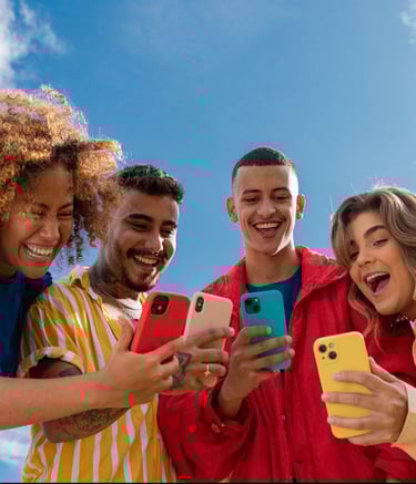 young people celebrating success 