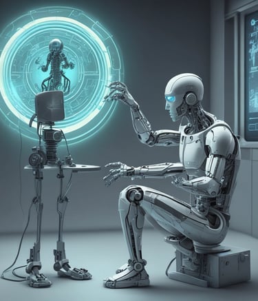 A sleek laptop displaying a financial dashboard with charts and graphs