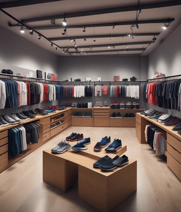 Close-up of premium tech gadgets arranged on a display table.