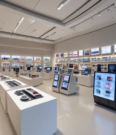 Wide shot of a container yard with trucks and cranes in action.