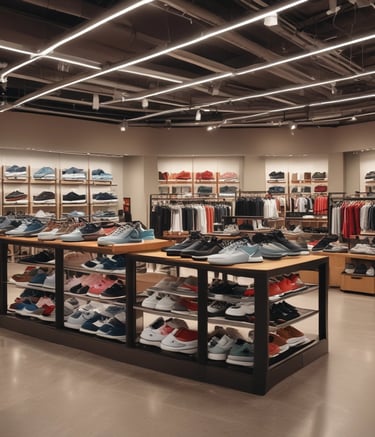 Close-up of premium tech gadgets arranged on a display table.