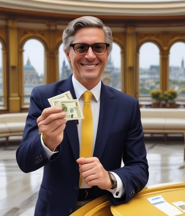 A diverse family happily reviewing immigration documents at home