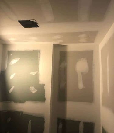 hadley ma bathroom drywall taping job