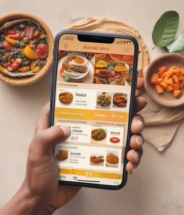 Screenshot of Afropaga app interface showing user-friendly payment options.