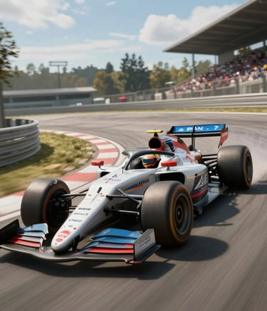 Screenshot of a sci-fi strategy game map with futuristic units and terrain.