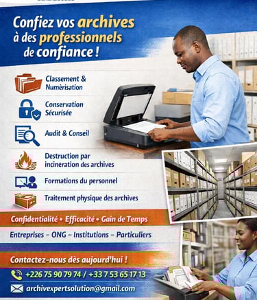Photo affiche de formation Archiv Expert Solutions