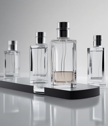 Elegant perfume bottles showcasing premium scents inspired by German heritage.
